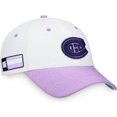Fanatics Caps Fanatics Men's Branded White/Purple Montreal 2022 Hockey Fights Cancer Authentic Pro Snapback Hat