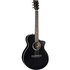 Martin Black Acoustic Guitars Martin Sce Custom Road Series Koa Acoustic-Electric Guitar Black