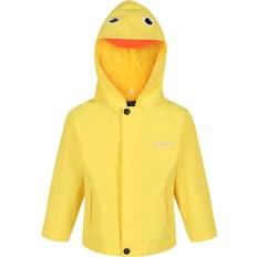 Gelb Regenjacken Regatta Kid's Animal Print Waterproof Jacket - Bright Yellow Duck