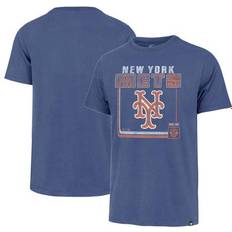 '47 T-shirts '47 Men's Royal New York Mets Cooperstown Collection Borderline Franklin T-Shirt