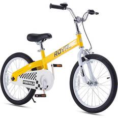 RoyalBaby 18 Inch Formula Toddler and with Kickstand Child Bicycle - Yellow Kids Bike