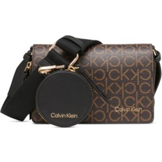 Calvin Klein Millie E/W Crossbody Bag - Brown/Khaki