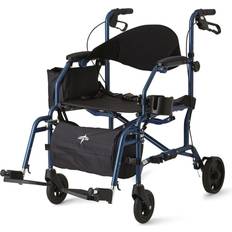 Wheel Chairs Medline Deluxe Hybrid Combination Rollator & Transport Chairs