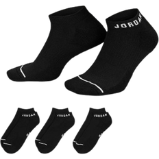 Pustende Klær Nike Jordan Everyday No Show Socks 3-pack - Black/White