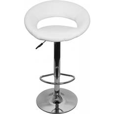 Fußablagen Stühle AMSTYLE Adjustable Design White Barhocker 102cm