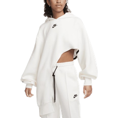 Clothing Nike Sportswear Tech Fleece Oversized Asymmetrical Hoodie Women's - Pale Ivory/Black