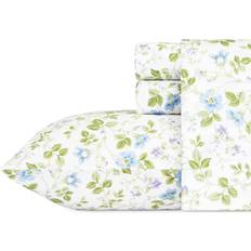 King Bed Linen Laura Ashley Soft Sateen Bed Sheet Blue (274.3x259.1)