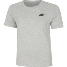 Nike Overdeler Nike Sportswear Club Essentials T-shirt - Dark Gray Heather/Black
