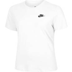 Nike Damen Oberteile Nike Sportswear Club Essentials T-shirt - White/Black