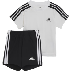 98 Kinderbekleidung adidas Infant Essentials Sport Set - White/Black