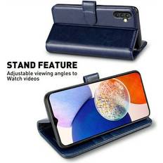 Mobile Phone Covers Premium Leather Wallet Case with Glass Screen Protector and RFID Blocking for Samsung Galaxy A71/A54/A53/A52/A52s/A51/A50/A30s/A34/A33/A32/A23/A21/A20