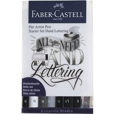 Penseltusjer Faber-Castell Pitt Artist Pen Starter Set Hand Lettering 8-pack