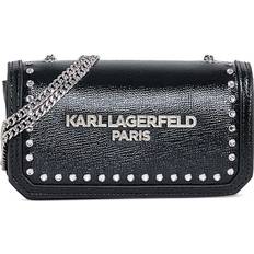 Karl Lagerfeld Handbags Karl Lagerfeld Kosette Mini Rhinestone Embellished Crossbody - Black/Silver