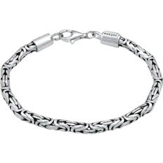 Herren Armbänder Kuzzoi Basic Byzantine Chain Bracelets - Silver