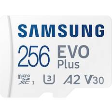 256 GB Minnekort & minnepenner Samsung EVO Plus microSD/SD 160MB/s 256GB