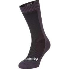 Sealskinz Clothing Sealskinz Cold Weather Mid Length Socks - Black/Grey