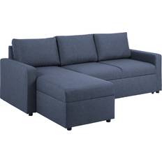 Sacramento Sofa Bed With Chaise Blue Sofa 218cm 3-Sitzer