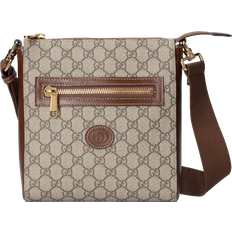 Gucci Vesker Gucci GG Supreme Messenger Bag - Beige/Ebony