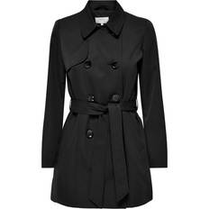 Mäntel Only Valerie Double Breasted Trenchcoat - Black