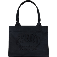 Ganni Bags Ganni Large Easy Tote Bag - Black