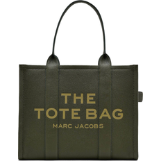 Green Handbags Marc Jacobs The Leather Large Tote Bag - Forest