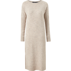 Vero Moda Bekleidung Vero Moda Lefile Long Dress - Grey/Birch