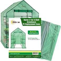 Greenhouse Accessories Ogrow 2 Tier 8 Greenhouse Pe Cover X X