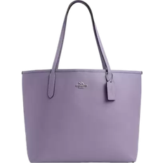 Purple Handbags Coach City Tote - Silver/Light Violet