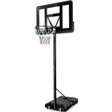 Costway Basketball Hoops Costway Adjustable Portable Basketball Hoop Stand with Shatterproof Backboard Wheels