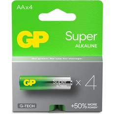 Alkalisk - Batterier - Engangsbatterier Batterier & Ladere GP Batteries AA Super Alkaline Compatible 4-pack
