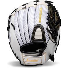 Adult Baseball Gloves & Mitts Franklin Sports Fastpitch Softball Glove Fastpitch Pro Adult and Youth Softball Mitt Infield and Outfield Right Handed Glove White/Gold 13" Righty