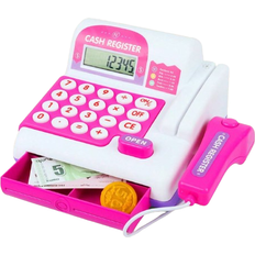 Licht Kaufläden Shein Kids Supermarket Cash Register Playset Pretend Toy Educational Sales Checkout Counter for Girls