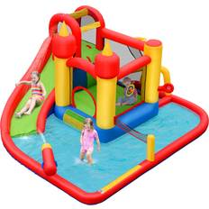 Bountech Water Bounce House with Slide Wet Dry Combo