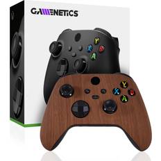 Gamepads Gamenetics Custom Official Wireless Bluetooth Controller for Xbox Series X/S and Xbox One Console Un-Modded Video Gamepad Remote Soft Touch Mahogany