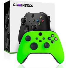 Game Controllers Gamenetics Custom Official Wireless Bluetooth Controller for Xbox Series X/S and Xbox One Console Un-Modded Video Gamepad Remote Soft Touch Neon Green