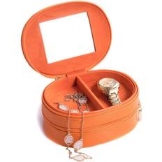 Jewelry Storage Bey-Berk Lizard Leather 2-Level Jewelry Case