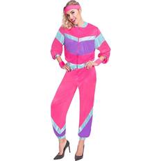 Amscan 80s Tracksuit Pink Costume