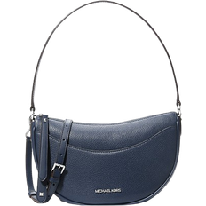 Michael Kors Dover Medium Leather Crossbody Bag - Navy