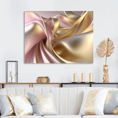 Design Art Smooth Liquid Gold In Soft Shades Of Gold