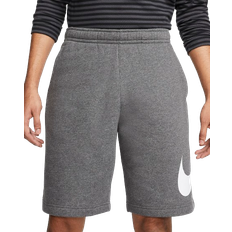Nike Men's Sportswear Club Graphic Shorts - Charcoal Heather/White