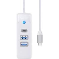 Orico Hub Adapter USB-C to 2x USB 3.0 + USB-C, 5 Gbps, 0.15m