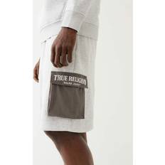 True Religion Shorts True Religion Men's Mix Media Cargo Short Grey