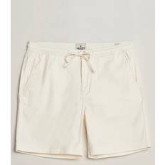 Morris Bukser & Shorts Morris Fenix Linen Shorts Off White Weiß Leinenshorts Grösse:
