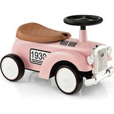 Toys Costway Kids Sit to Stand Vehicle with Working Steering Wheel and Under Seat Storage-Pink
