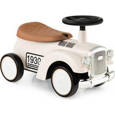 Toys Costway Kids Sit to Stand Vehicle with Working Steering Wheel and Under Seat Storage-White