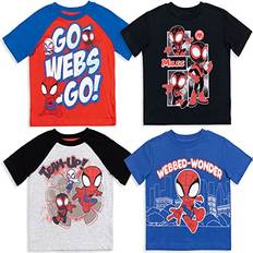 Tops Marvel Spider-Man Spidey and His Amazing Friends Little Boys Pack Graphic T-Shirt Red/Blue