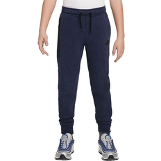 Blau Hosen Nike Junior Tech Fleece Pants - Obsidian Heather/Black/Black (FD3287-473)