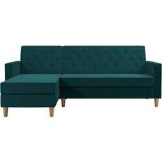 CosmoLiving by Cosmopolitan Liberty Futon Green Sofa 84" 3 Seater