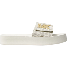 Michael Kors Slippers & Sandals Michael Kors Logo Platform - Natural