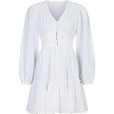 Dame - Hvite Kjoler Neo Noir Rihana Linen Dress White hvid 34/XS
